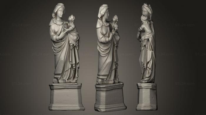 Статуи античные и исторические (Мария, STKA_0912) 3D модель для ЧПУ станка